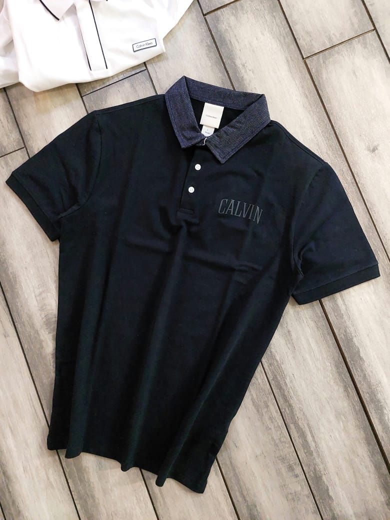 Calvin Klein Premium Quality Collar Neck Half Sleeve Men's T-Shirt - 60 Pc