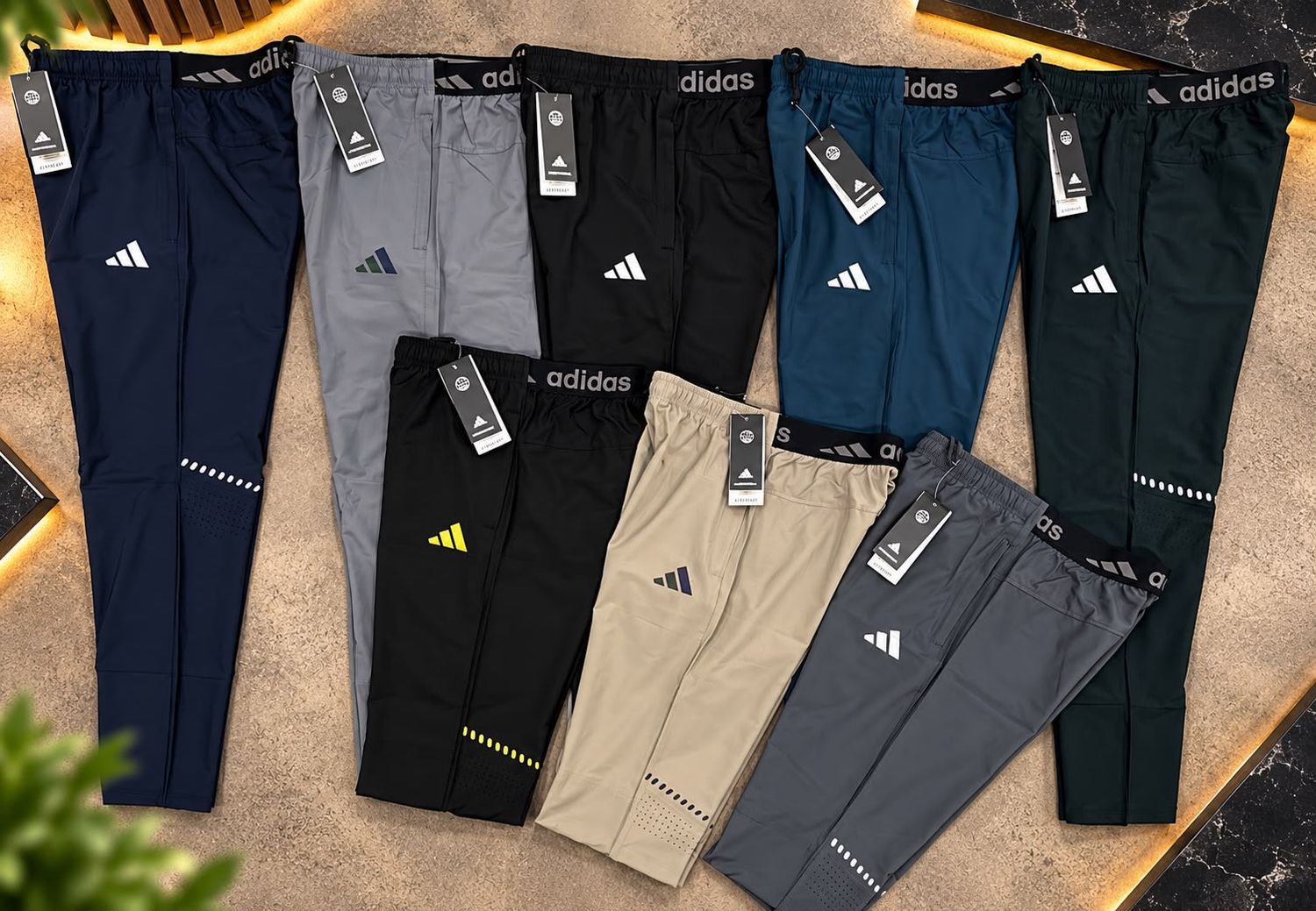 Adidas Premium Quality Ns Lycra Men's Trackpant - 64 Pc