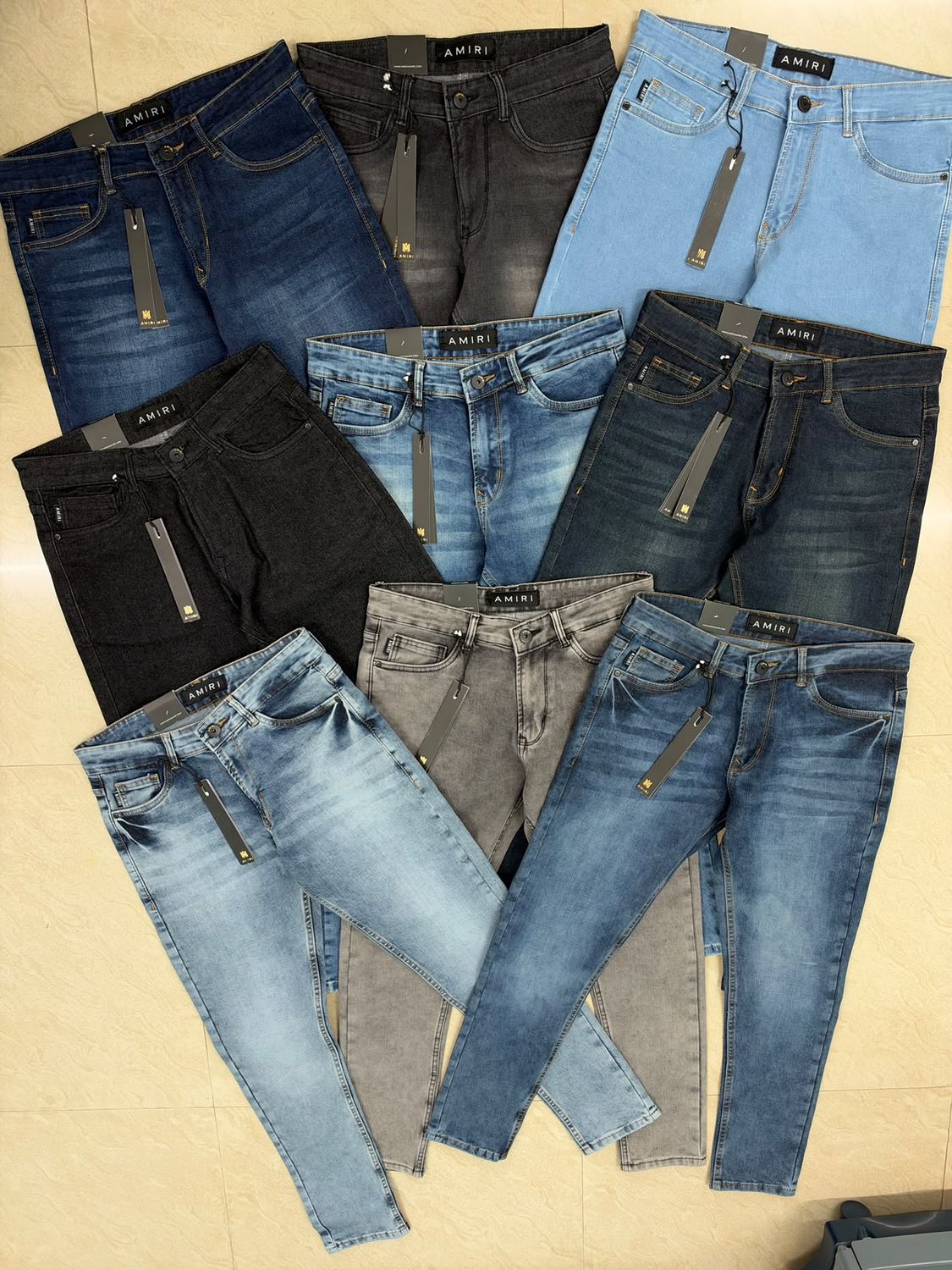 Amiri Premium Quality Ankle fit Men's Denim Jeans - 65 Pc