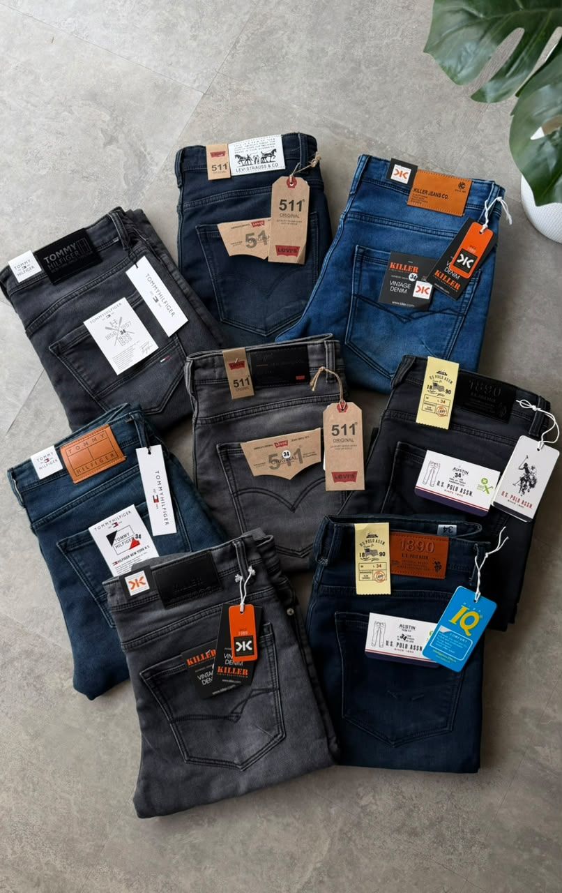 ( Big Size ) Multi Branded Premium Quality Men's Jeans - 50 Pc