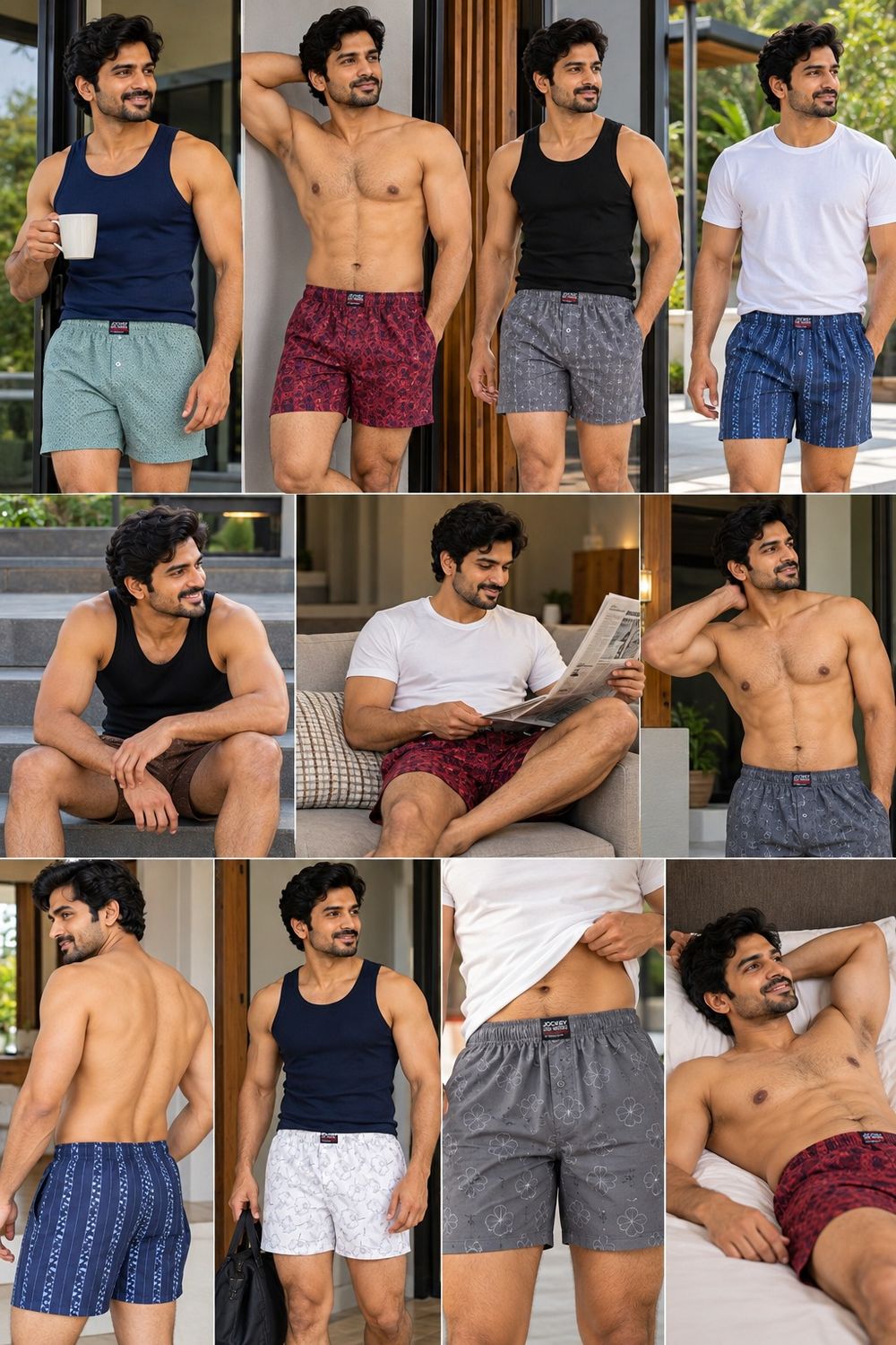 Jockey Premium Quality Cotton Mens Shorts - 52 Pc