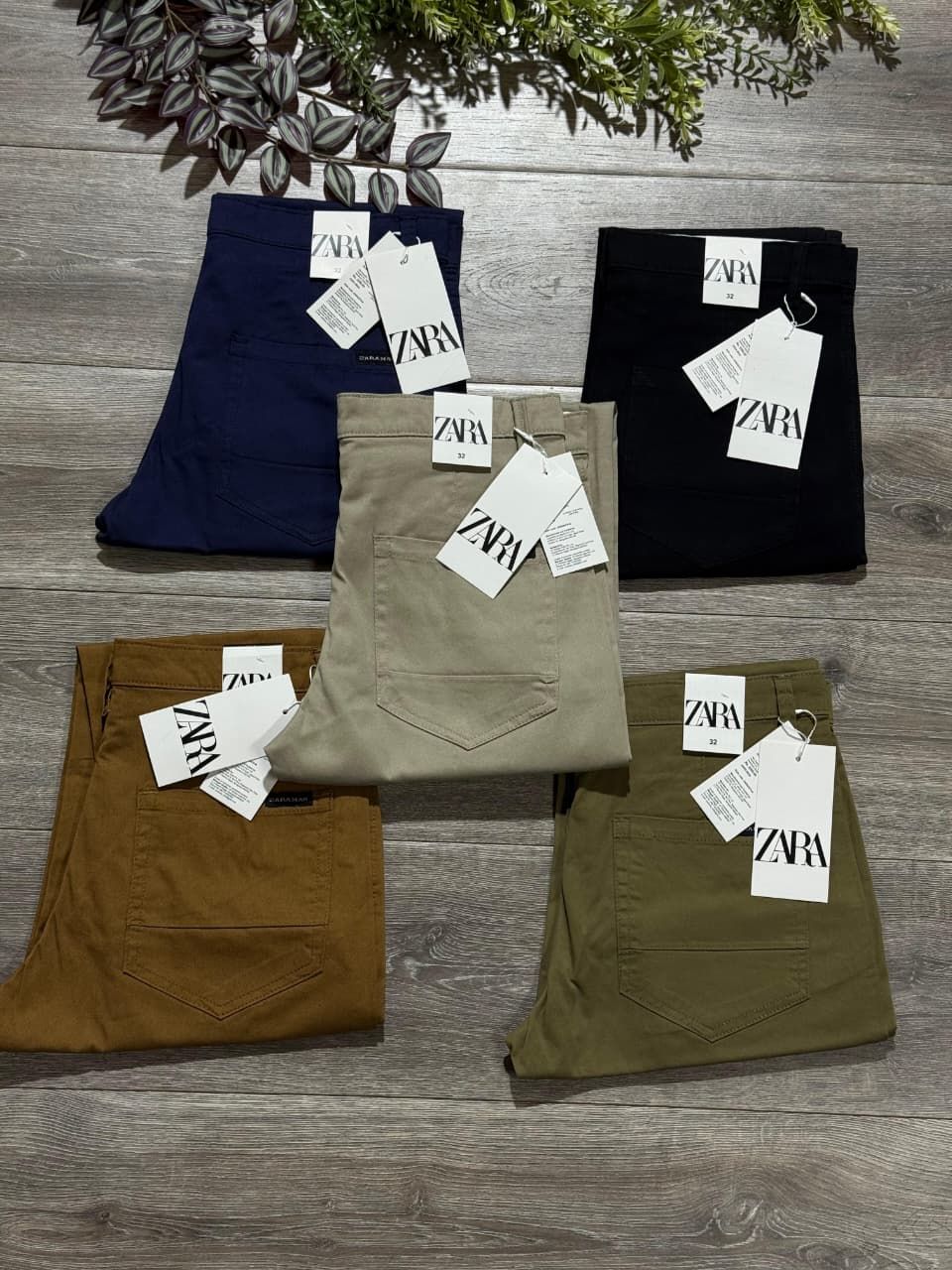 Zara Premium Quality Slim Fit Cotton Men's Trouser - 61 Pc