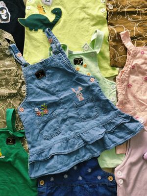 Kids Branded Premium Quality Kids Fancy Dungree - 250 Pc