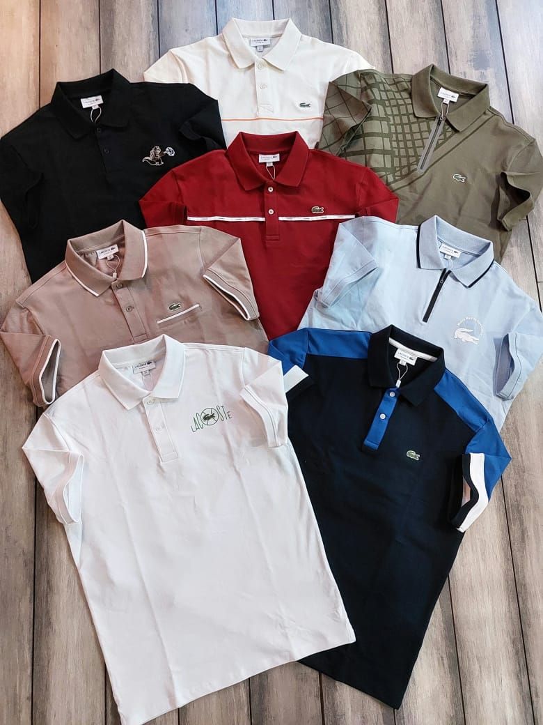 Men's Branded Premium Quality Collar Neck Half Sleeve Men's T-Shirt - 60 Pc