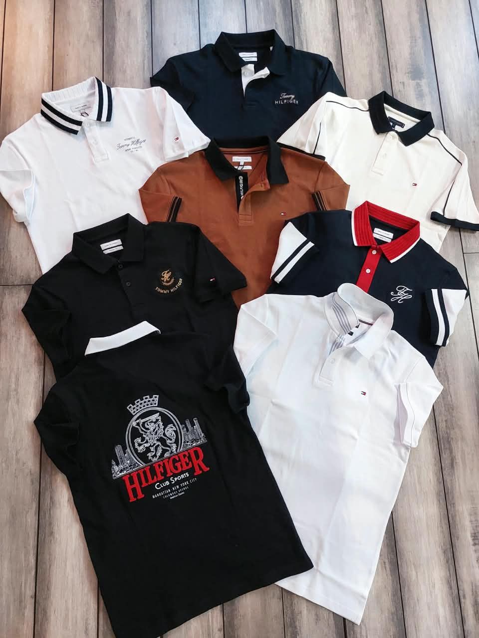 Tommy Premium Quality Collar Neck Half Sleeve Men's T-Shirt - 60 Pc