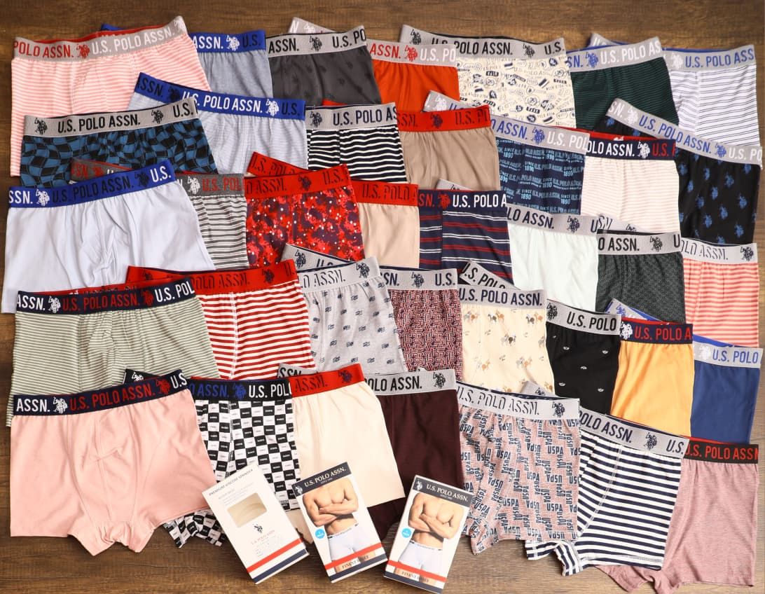 Us Polo Premium Quality Stretchable Lycra Cotton Men's Trunks - 72 Pc