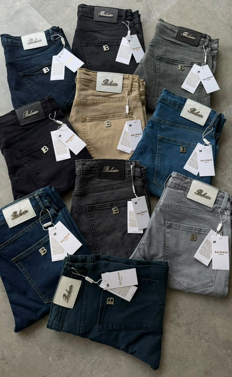 Balmain Premium Quality Full Length | Regular Fit Men's Denim Jeans - 76 Pc
