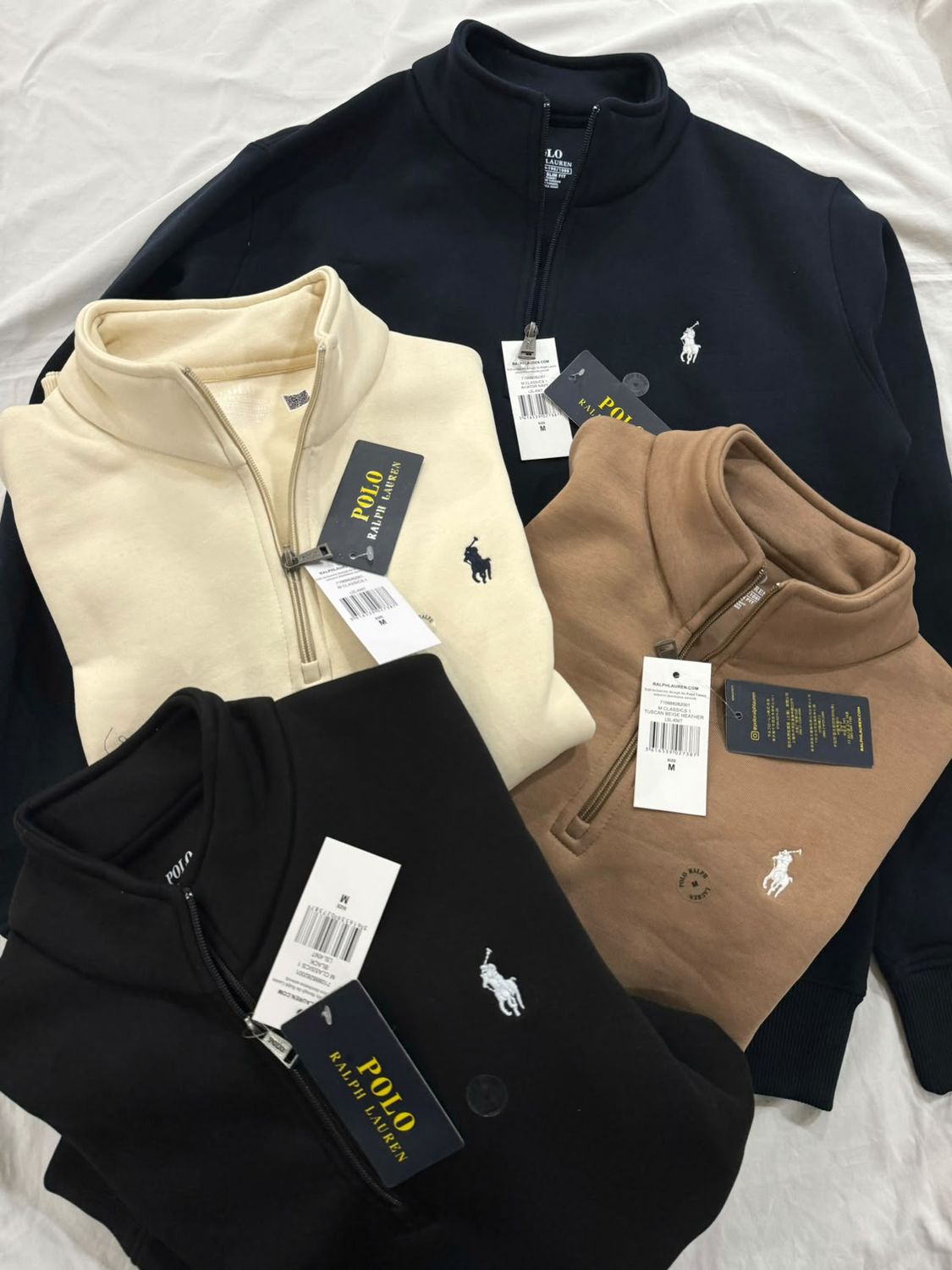 Ralph Lauren Premium Quality Quarter zippers Men's Pullers - 22 Pc