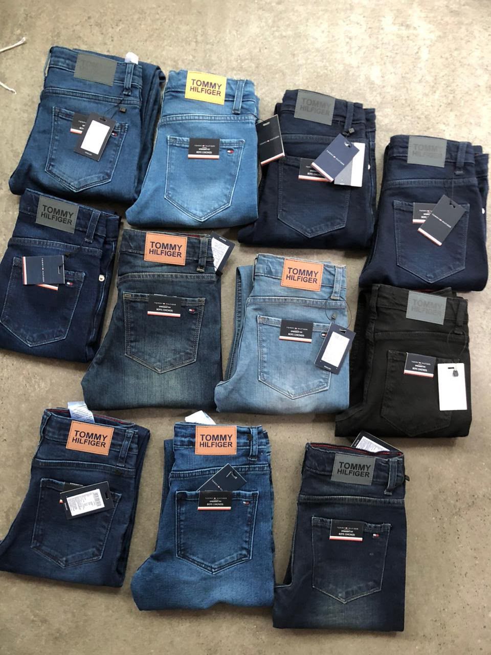 Tommy Hilfiger Premium Quality Boys Kids Denim Jeans -  100 Pc