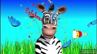 Geburtstagsvideo "Lustiges Zebra"