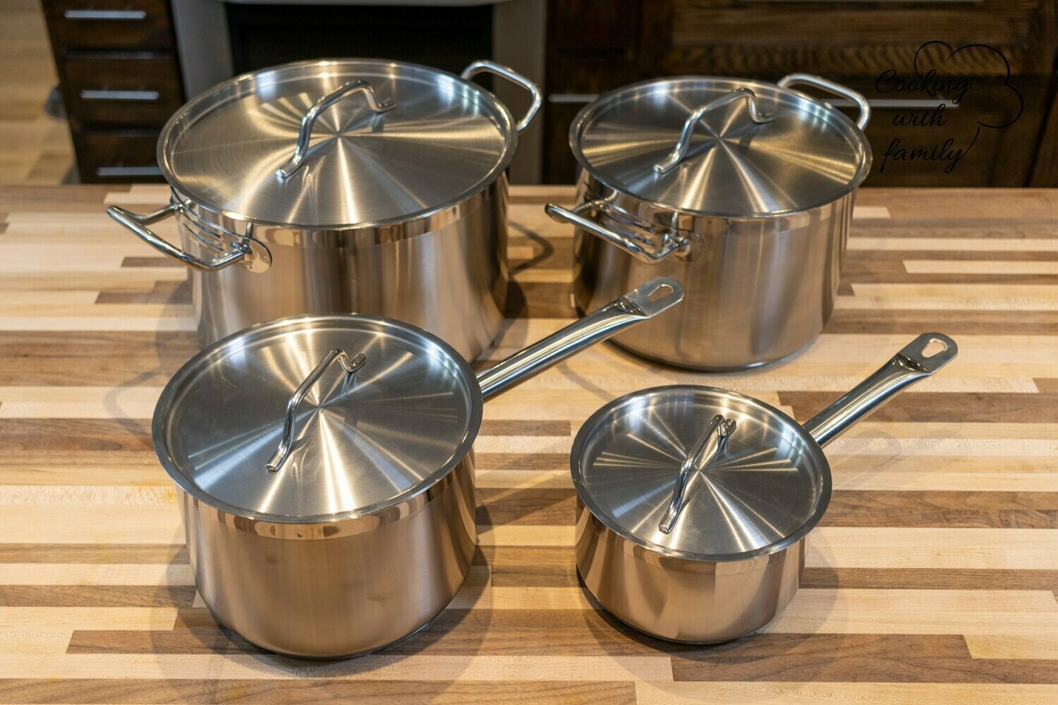 Advanced Set of Professional Stainless Steel Pots
