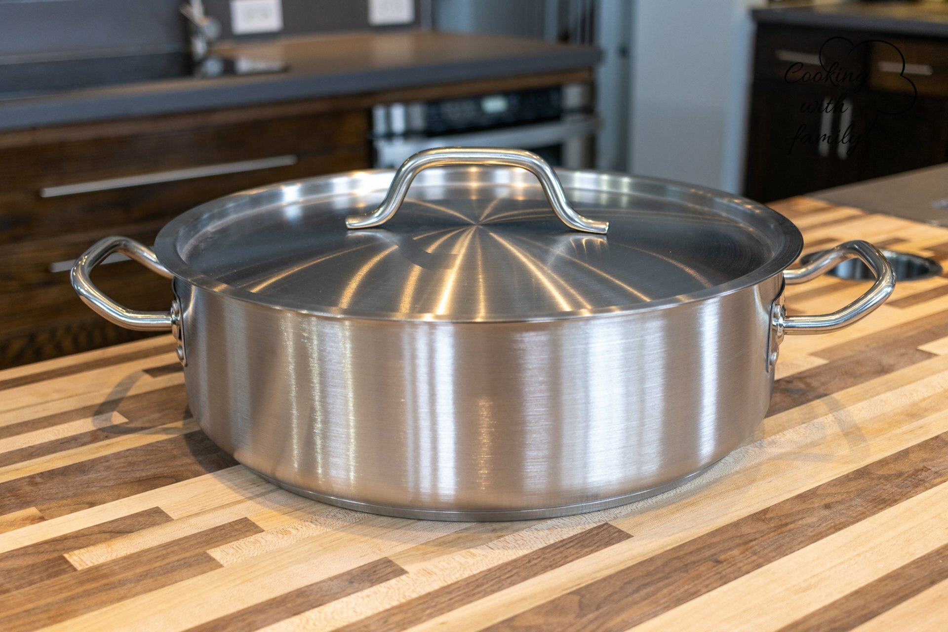 12 QT Professional Brazier Pot  - Stainless Steel