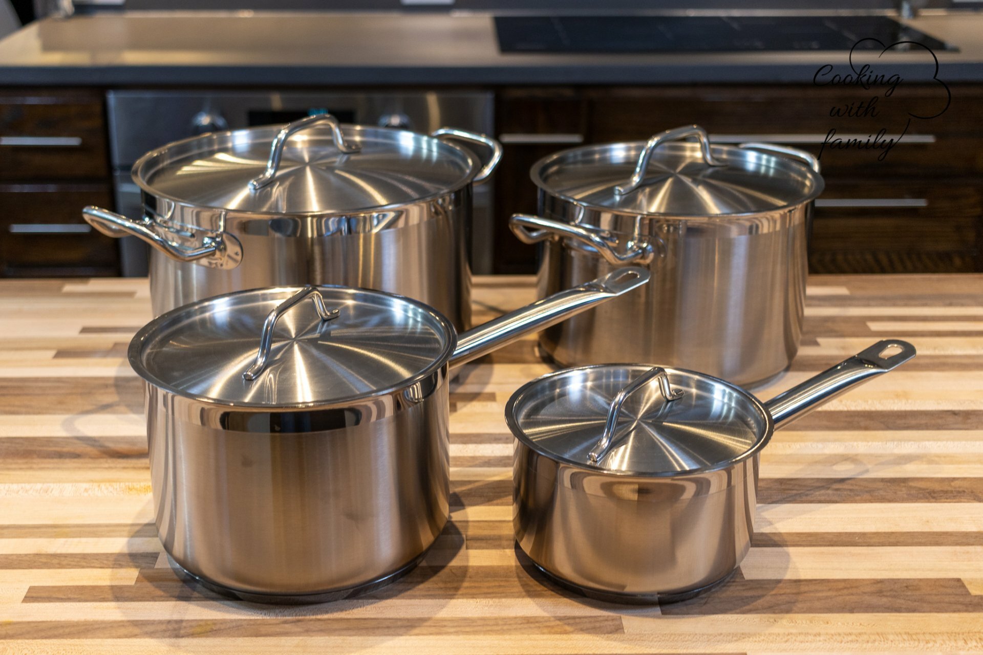 Advanced Set of Professional Stainless Steel Pots