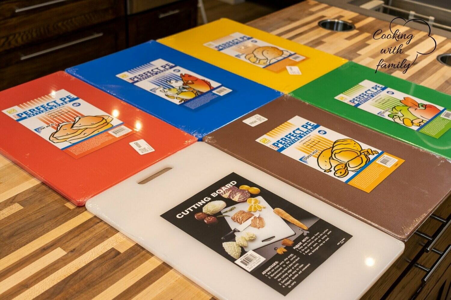 6 PCS Set of Color-Coded Cutting Boards (18