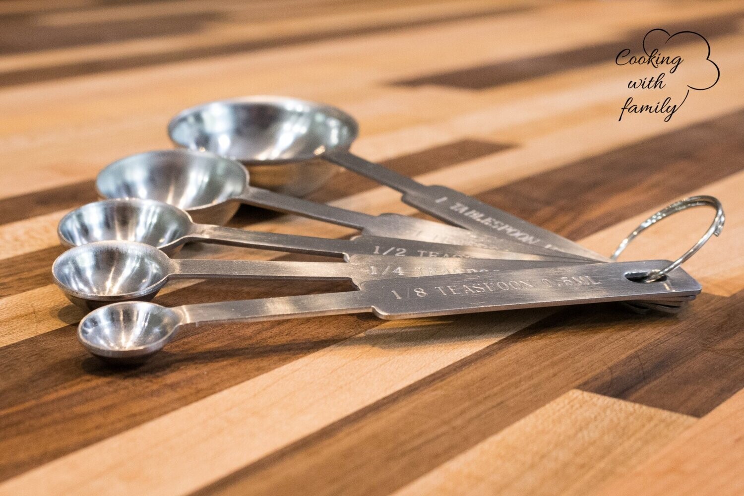 Measuring Spoons 5 pcs (extra 1/8 TSP)
