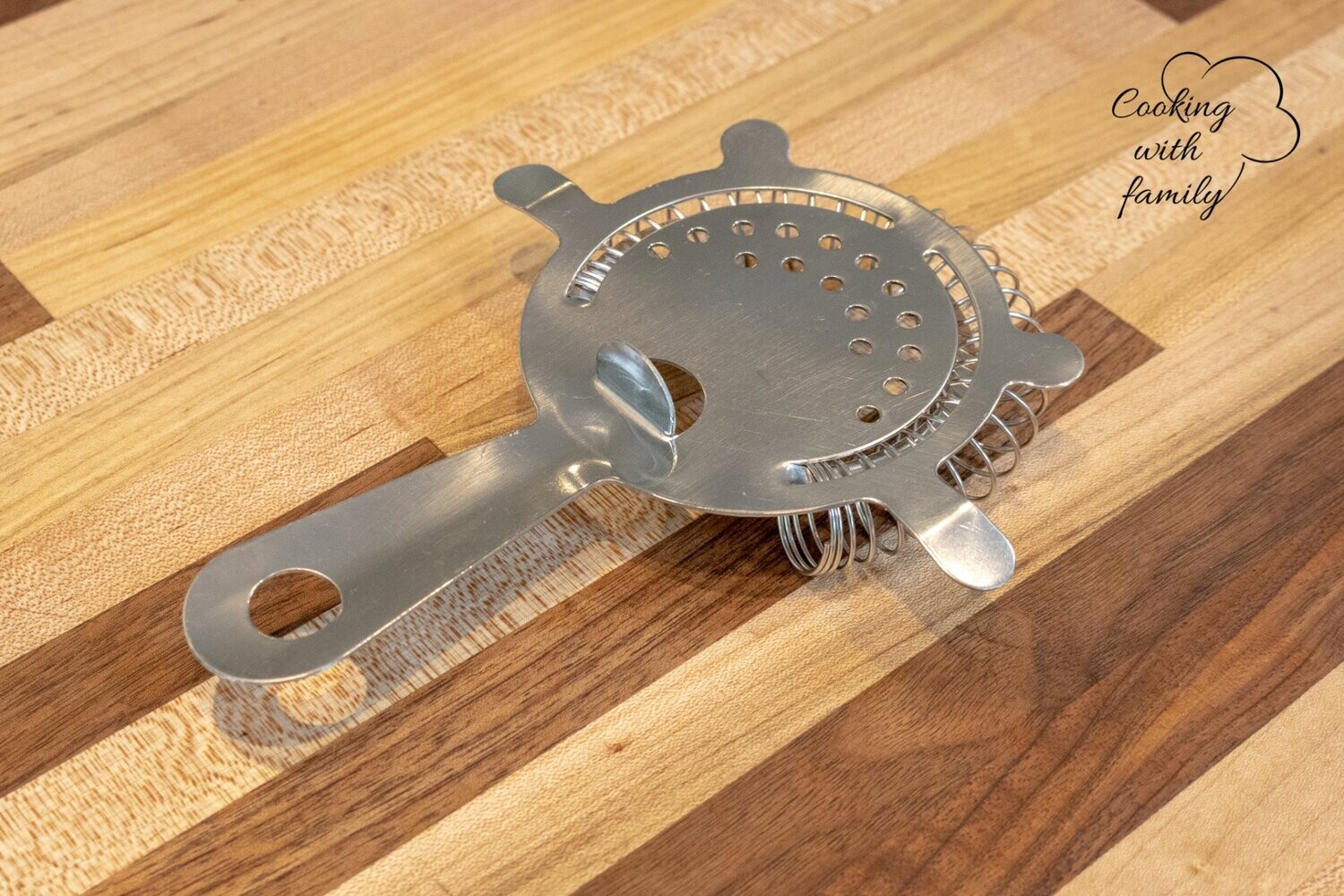 5 ½" Stainless Steel Hawthorne Cocktail Strainer