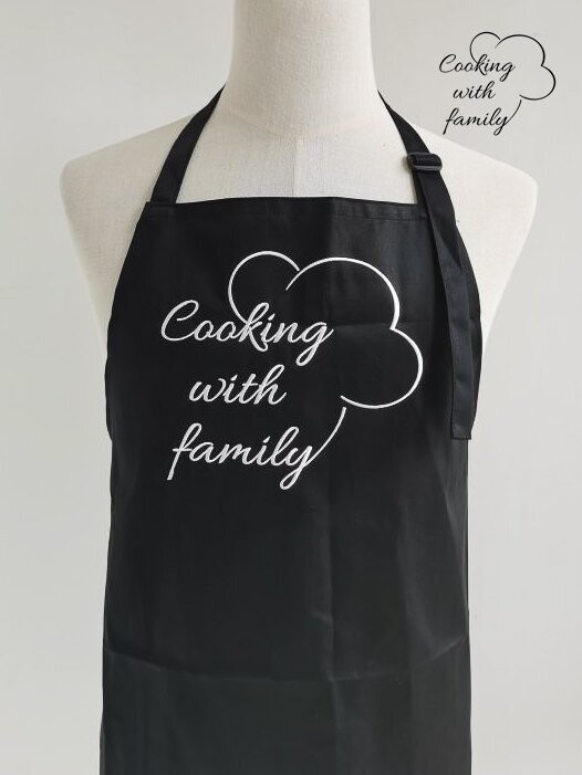 2 PCS Cooking with Family Set: Apron and Mug
