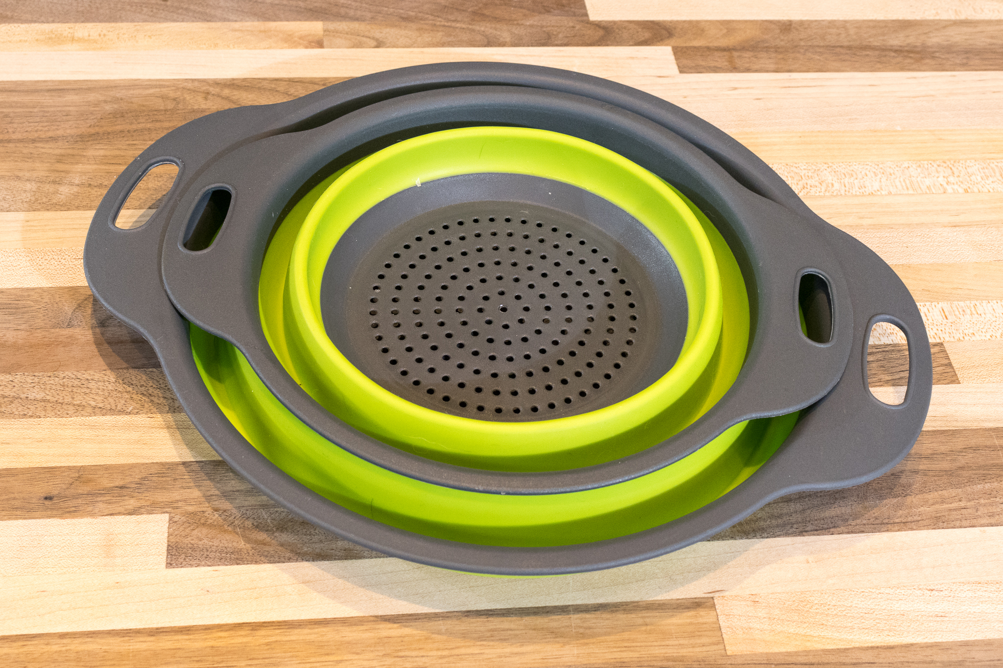 2 PCS Set of Collapsible Colanders