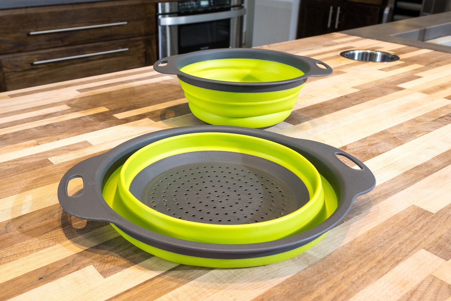 2 PCS Set of Collapsible Colanders