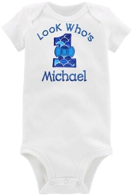 Birthday Boy Onesie Personalized with Name