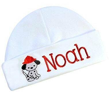 Baby Boy Hat Personalized Dalmation Dog