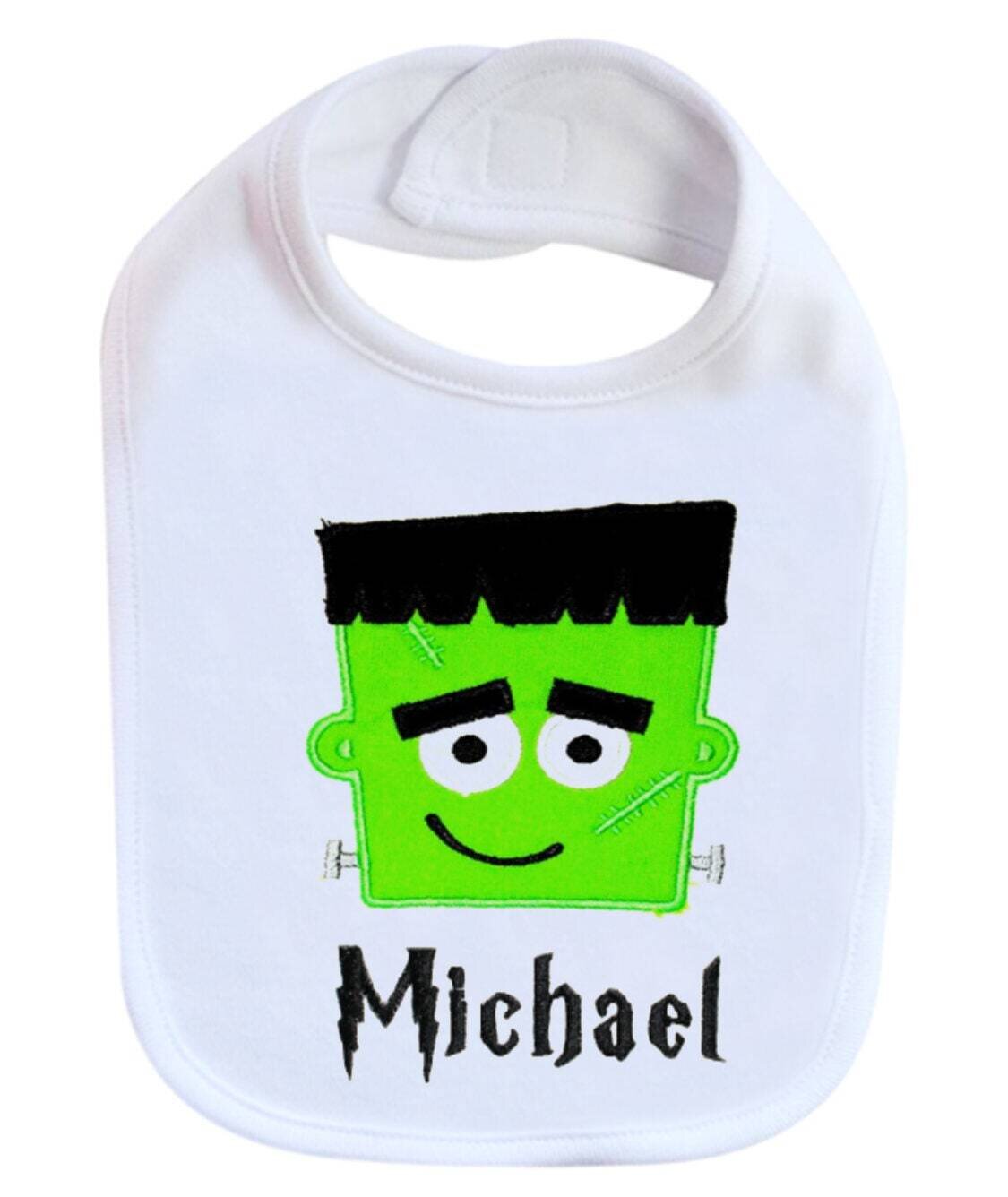 Boy Halloween Bib Personalized with Name