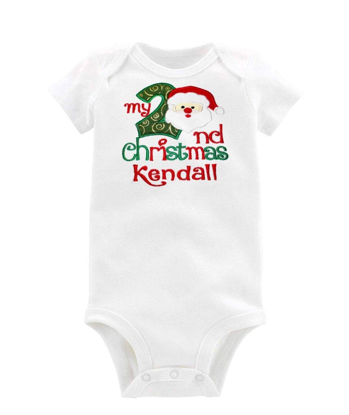 Second Christmas Santa Outfit Unisex Personalized with Name