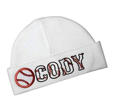 Embroidered Baseball Baby Boy Hat Personalized Custom Infant Hat