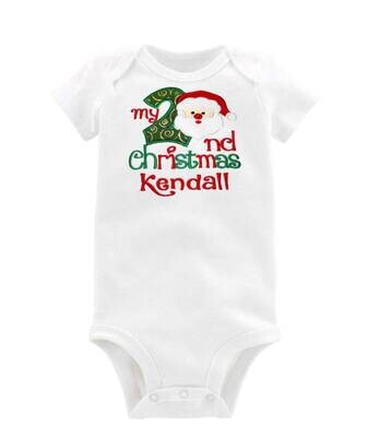 Second Christmas Santa Outfit Unisex Personalized with Name