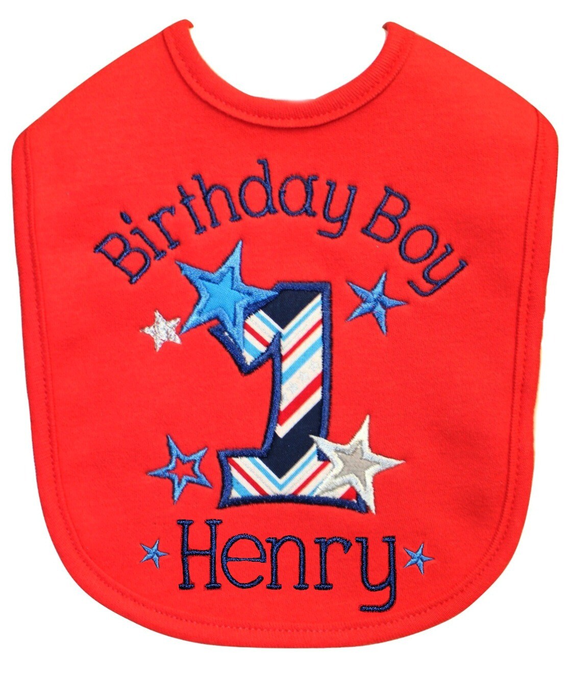 Boy 1st Birthday Bibs Personalized with Name