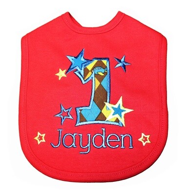 1st Birthday Smash Bib Personalized with Name