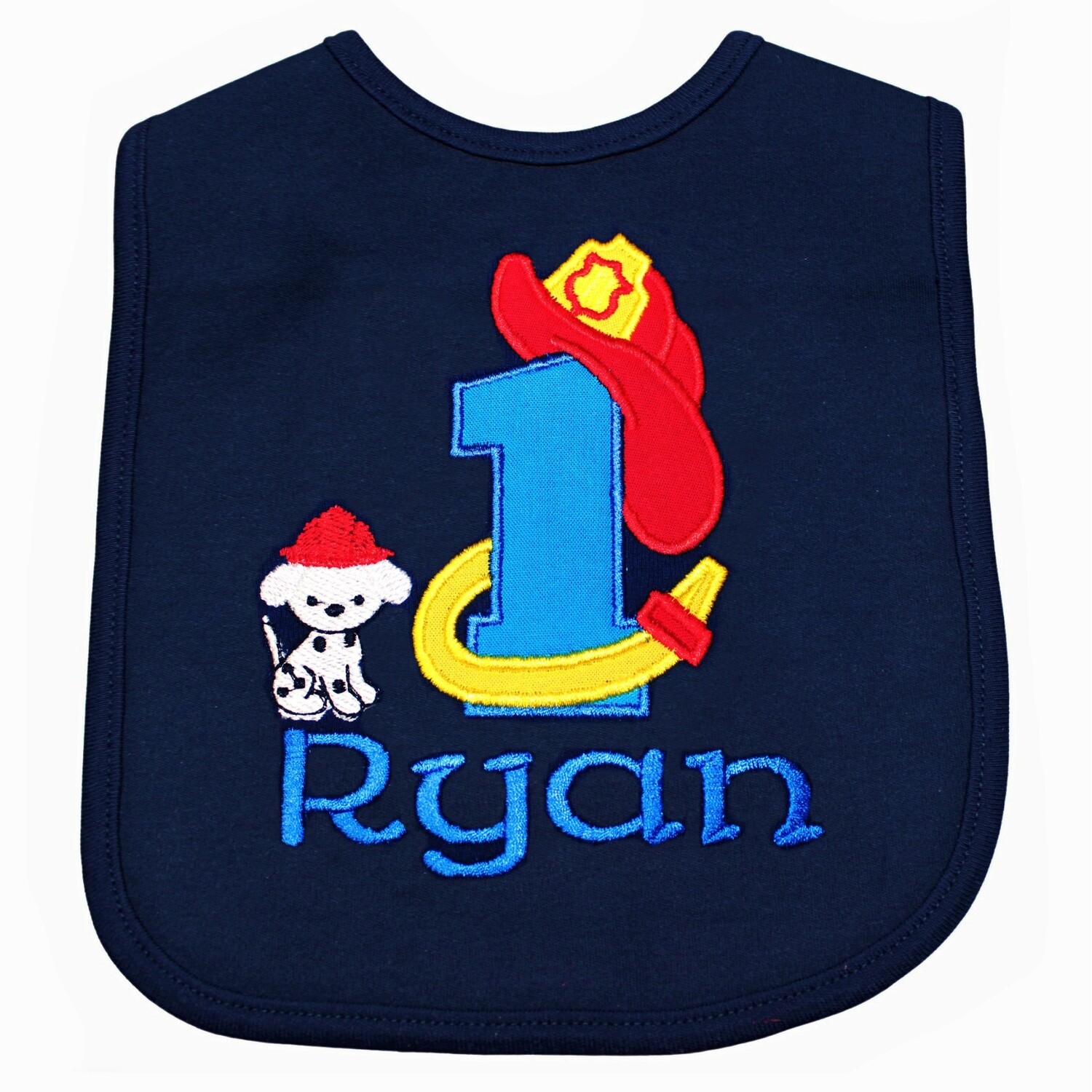 Boy 1st Birthday Bib Personalized with Name