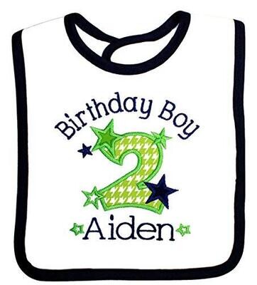 2nd Birthday Boy Bib Personalized with Name
