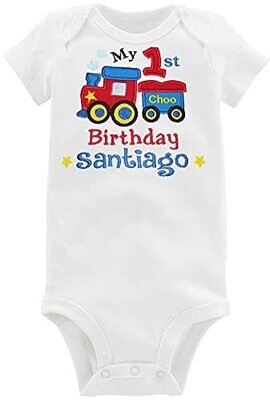 First Birthday Boy Outfit Personalized with Name
