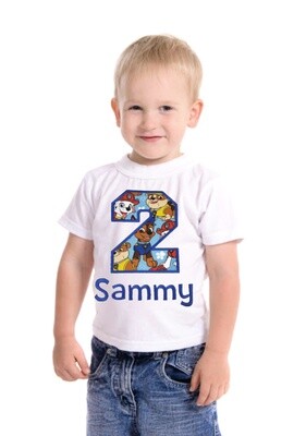 Birthday Boy T-shirt Personalized with Name