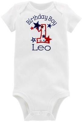 First Birthday Boy Outfit Personalized with Name