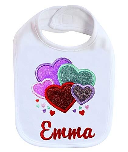 Valentine&#39;s Day Bib Personalized with Name