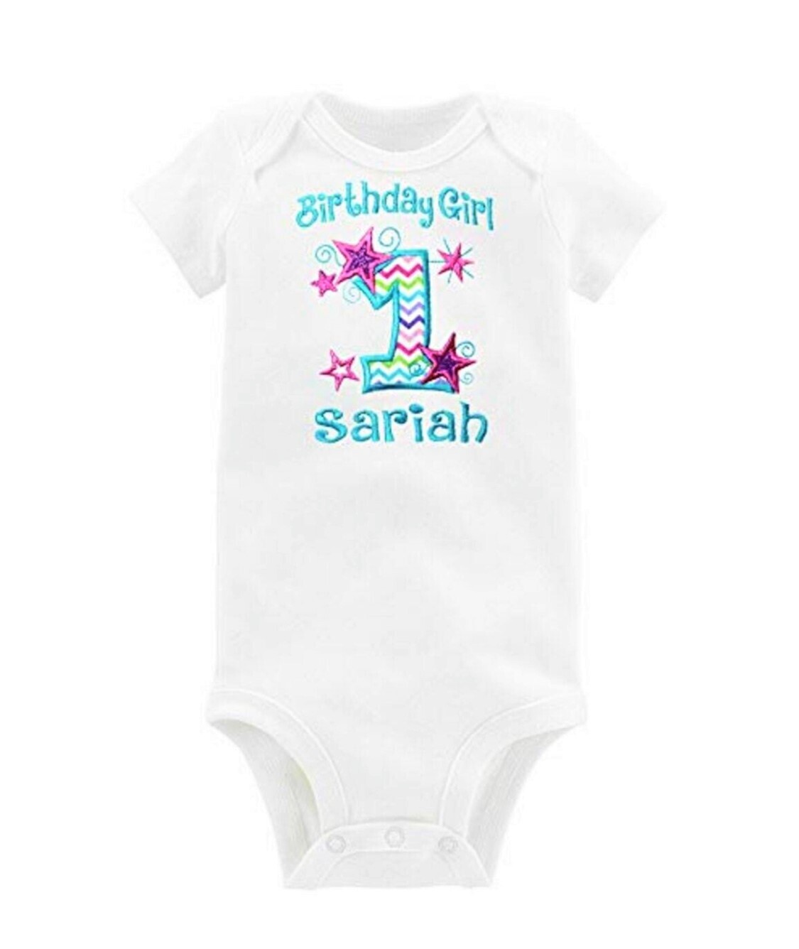 1st Birthday Girl Outfit Personalized with Name