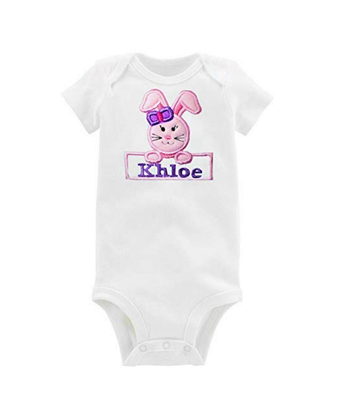 Easter Bunny Girl Outfit Personalized with Name