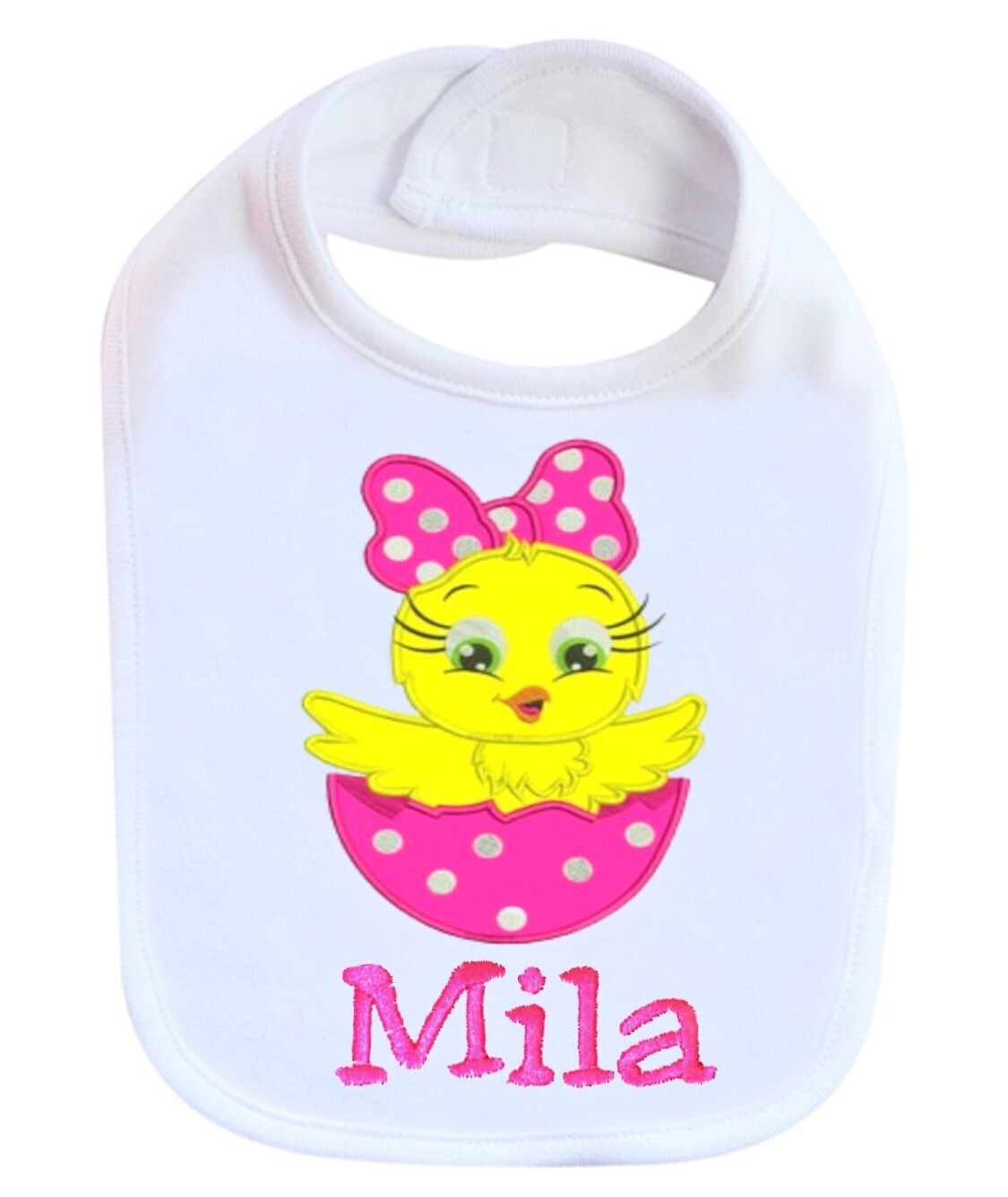 Easter Girl Bib Personalized with Name