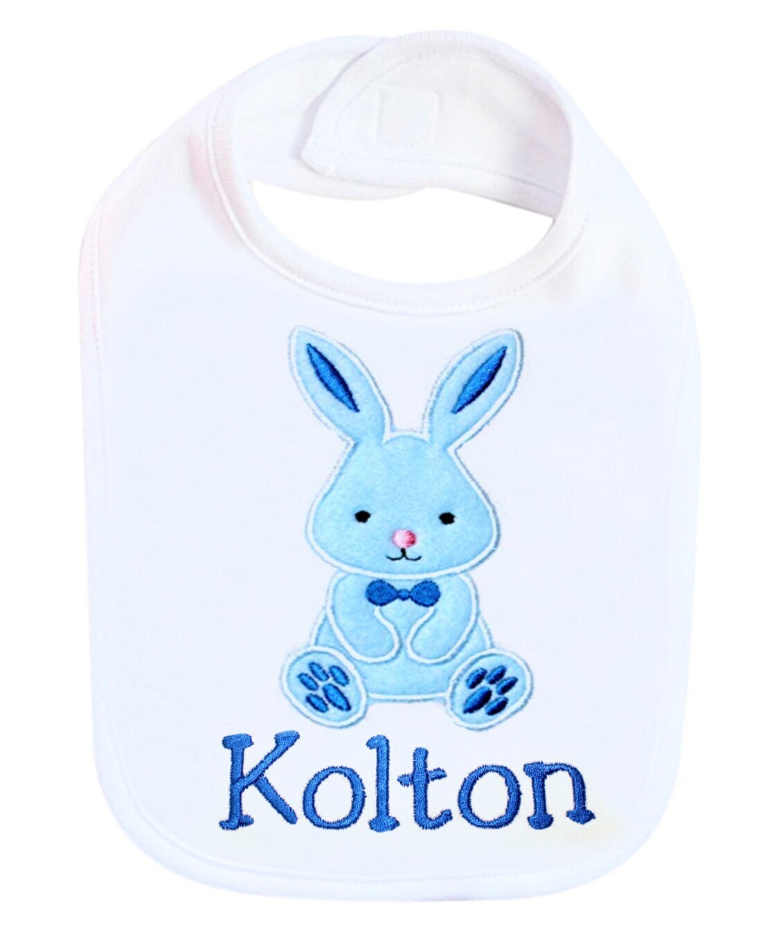 First Easter Bunny Bib Personalized with Name