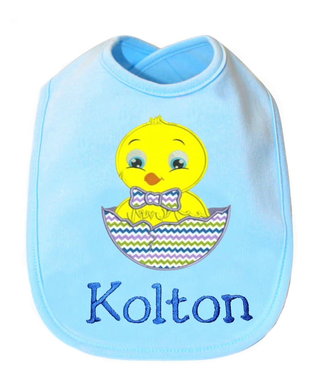 Easter Boy Bib Personalized with Baby Name