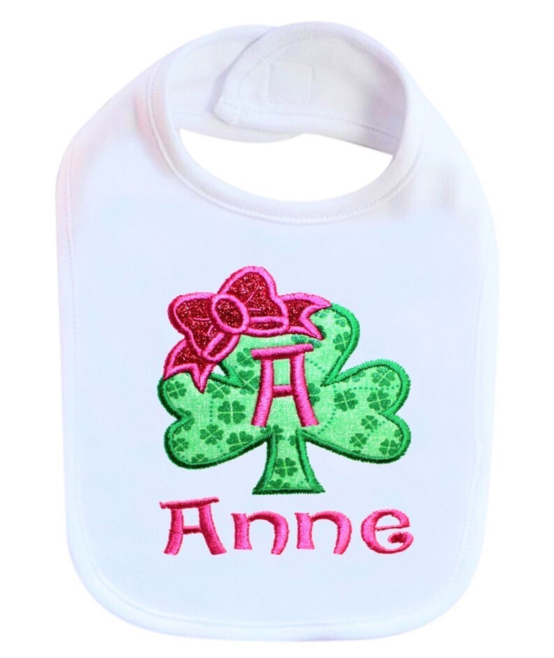 St. Patrick&#39;s Irish Bib Personalized with Name