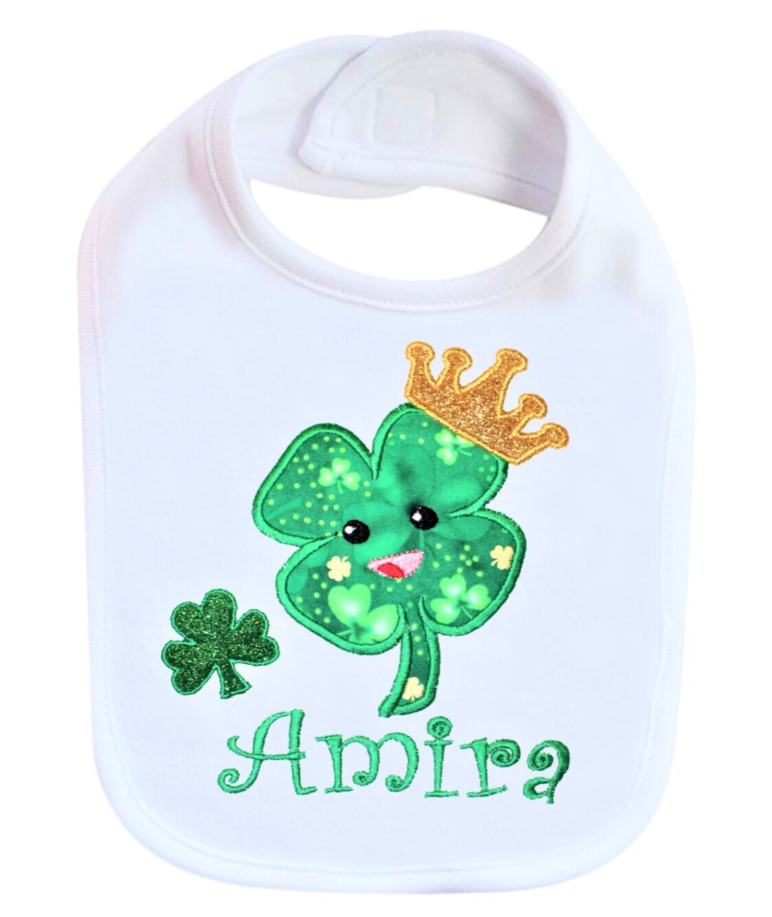 St. Patrick&#39;s Day Irish Bib Personalized with Name