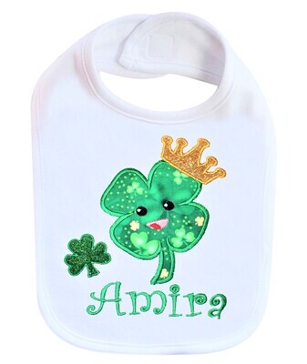 St. Patrick&#39;s Day Irish Bib Personalized with Name