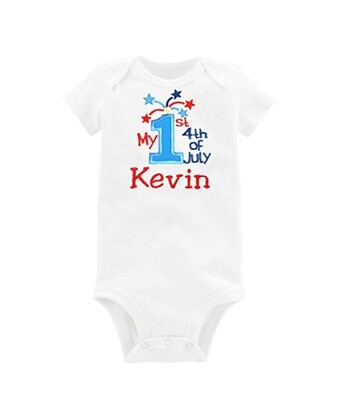 4th of July Boy Outfit Personalized with Name