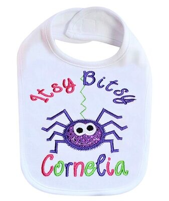 Spider Halloween Bib Personalized with Name