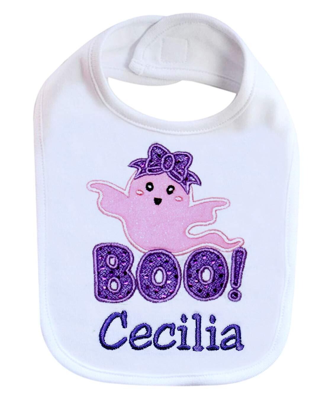 Halloween Girl Bib Personalized with Name