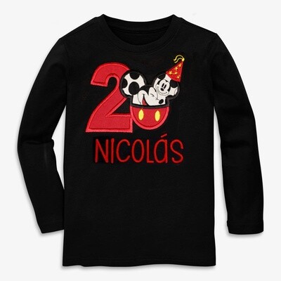 Birthday Mickey Shirt, Personalized with Name