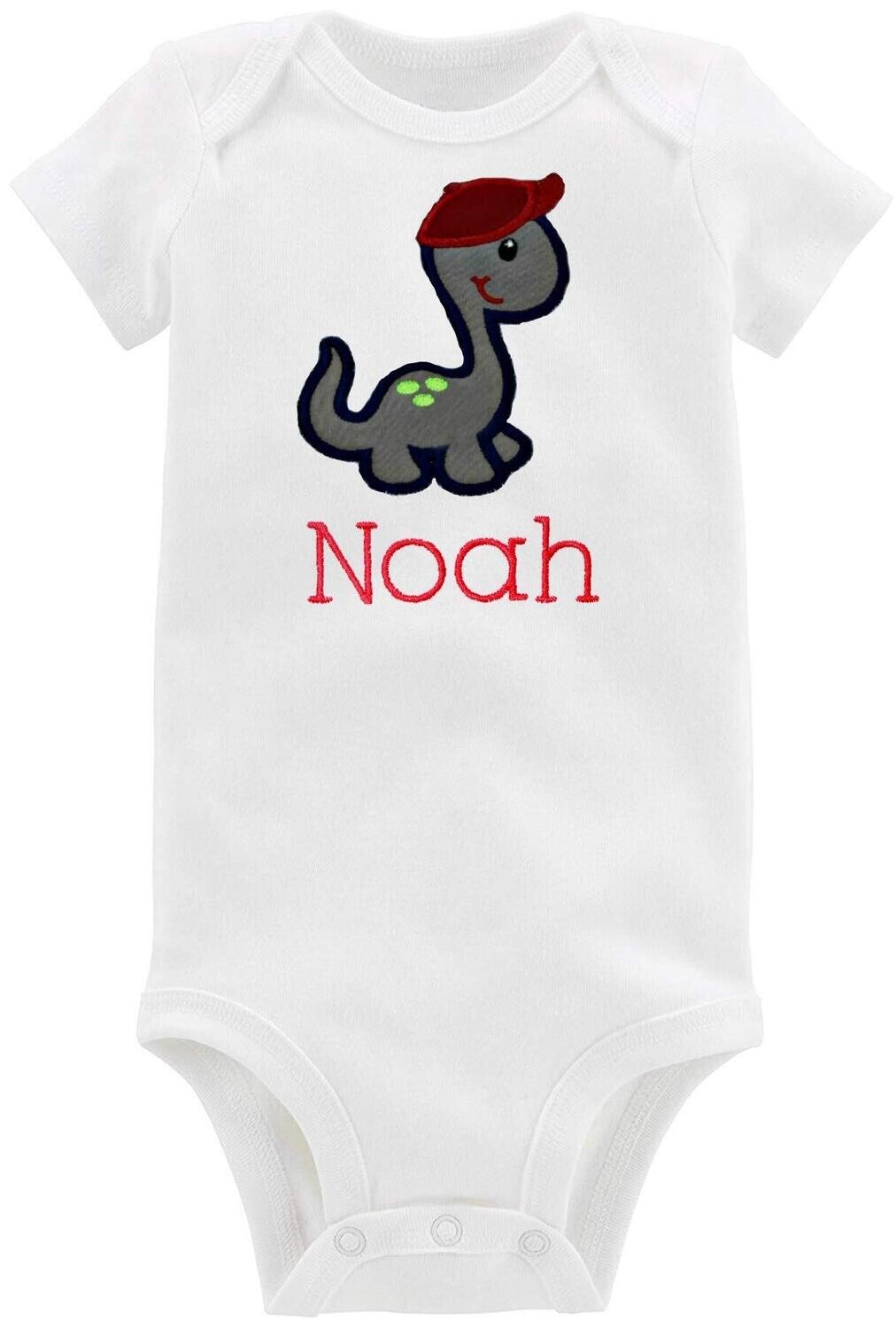 Dinosaur Baby Boy Outfit Personalized with Name